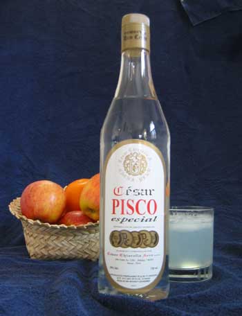 Bottle of Pisco