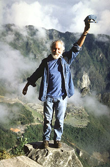 California Native founder Lee Klein over Machu Picchu